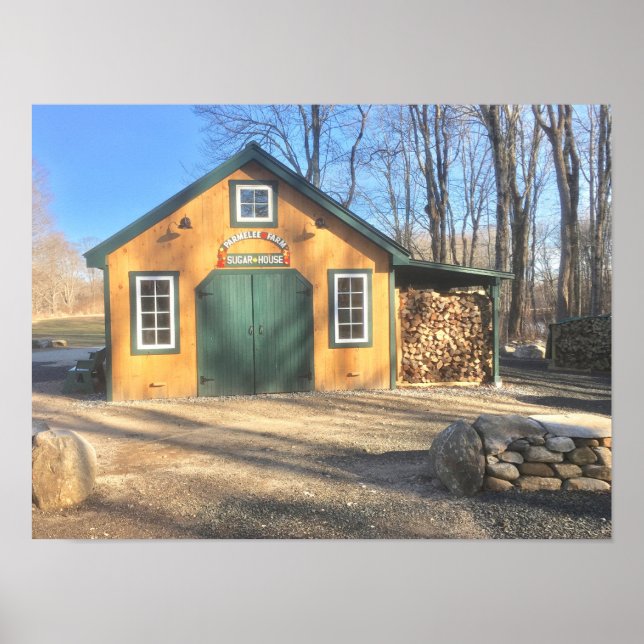 Maple Sugar House At Parmelee Farm Poster (Front)