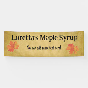 Maple Syrup Business 2.5' x 8' Custom Banner