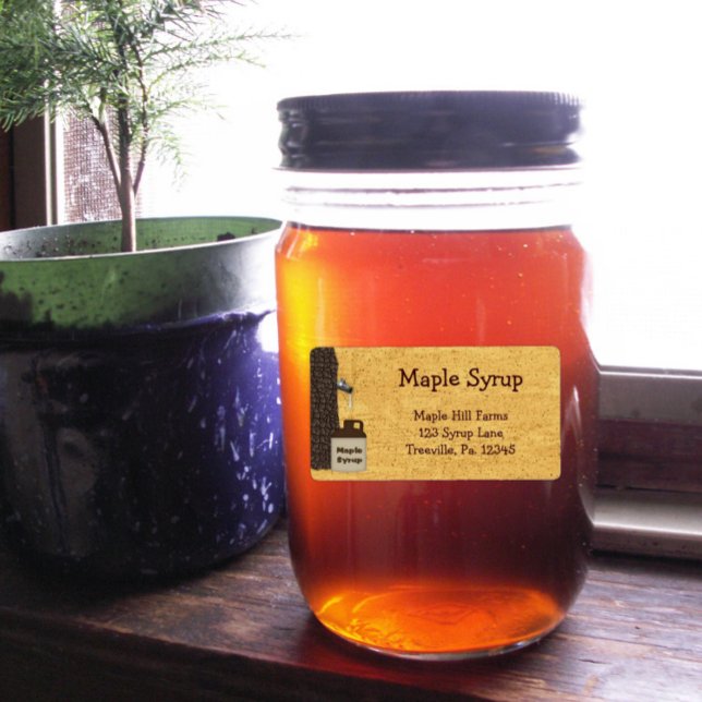Maple Syrup Business Label Product Label (Creator Uploaded)