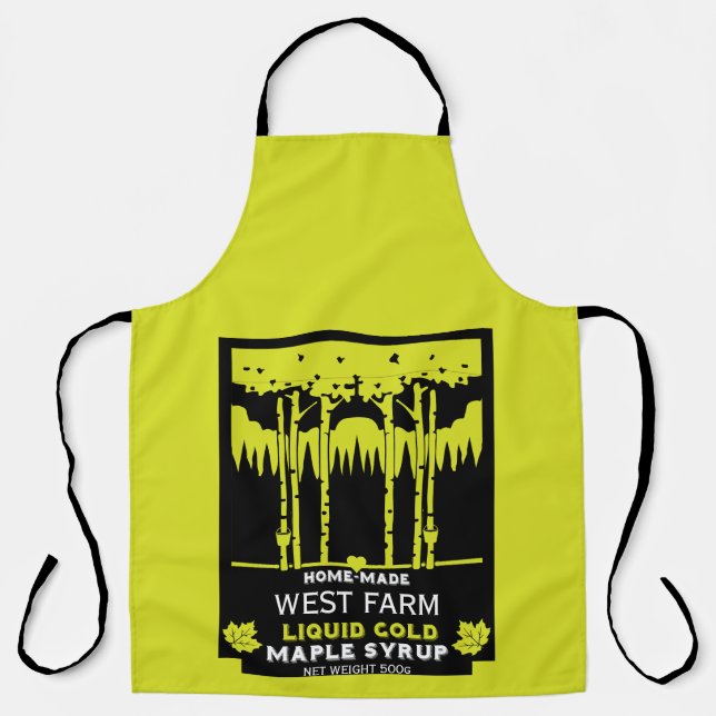 Maple Syrup Farmers Market Apron (Front)