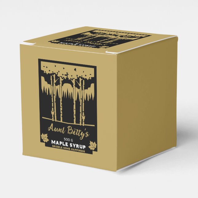 Maple Syrup Farmers Market Favour Box (Front Side)