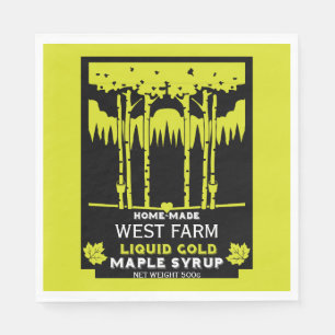 Maple Syrup Farmers Market Napkin