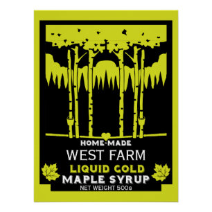 Maple Syrup Farmers Market Poster