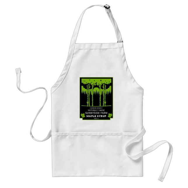 Maple Syrup Farmers Market Standard Apron (Front)