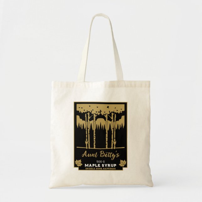 Maple Syrup Farmers Market Tote Bag (Front)