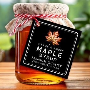 Maple syrup favour tags