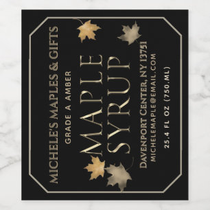 Maple Syrup Gold and Black Label (3.5" x 4")
