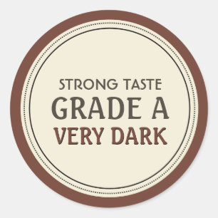 Maple Syrup Grading Label Very Dark