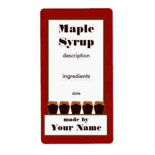 Maple Syrup Jar Label 2