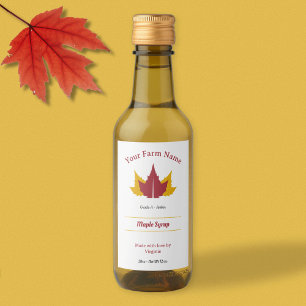 Maple Syrup Label Sticker