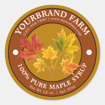 Maple Syrup Label Template