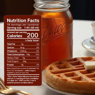 Maple Syrup Nutrition Facts Latest FDA Regulations