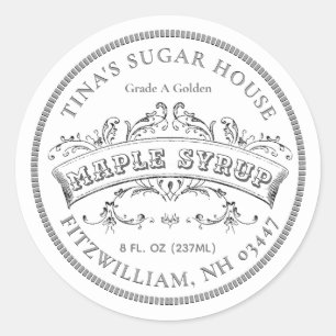 Maple Syrup Old Fashioned Scroll White Label