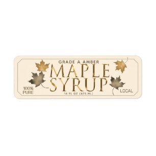 MAPLE SYRUP Return Address Label