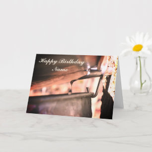 Maple Syrup Sap Running Personalised Birthday Card