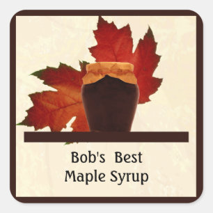 Maple Syrup Square" Sticker