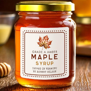 Maple syrup  square sticker