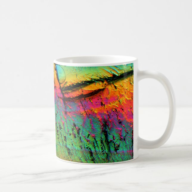 maple syrup under a microscope coffee mug (Right)