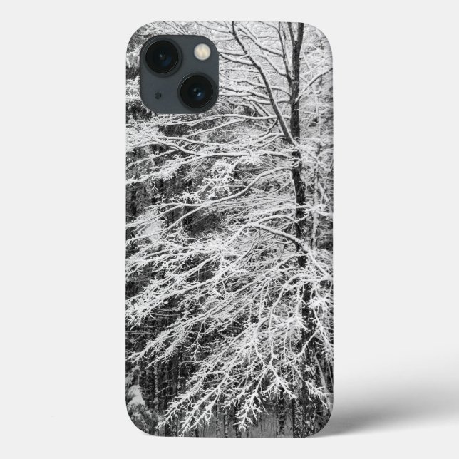 Maple Tree Outlined In Snow Case-Mate iPhone Case (Back)