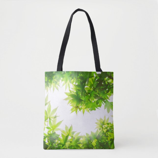 Maple tree tree leaf twig texture tote bag (Front)
