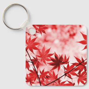 Maple Trees Leaves Design-29997 Key Ring