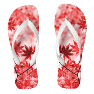 Maple Trees Leaves Design-29997 Thongs