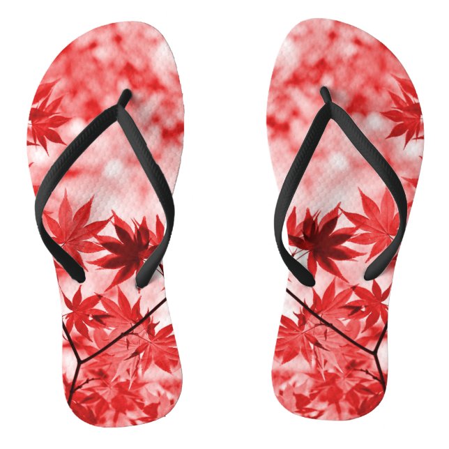 Maple Trees Leaves Design-29997 Thongs (Footbed)