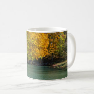 Maple Umbrella Over Dogwood Creek Coffee Mug