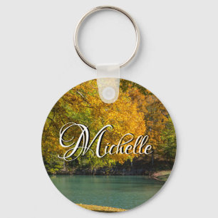 Maple Umbrella Over Dogwood Creek Keychain