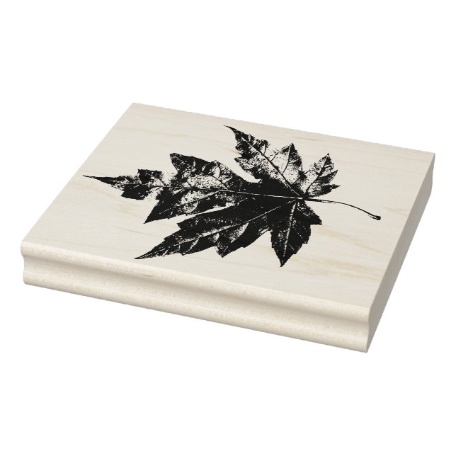 MapleTree Leaf Print Rubber Stamp (Stamp)