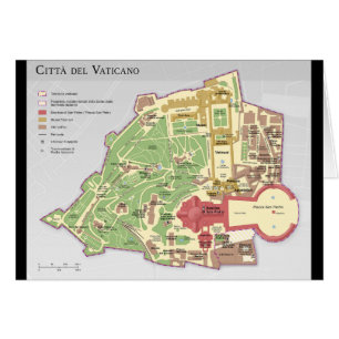 Mappa della Città del Vaticano diagramma Vatican