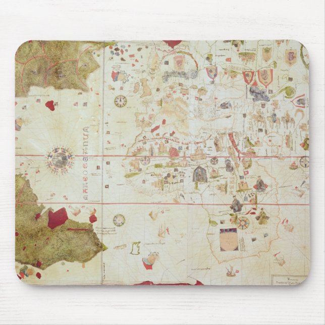 Mappa Mundi, 1502 Mouse Pad (Front)
