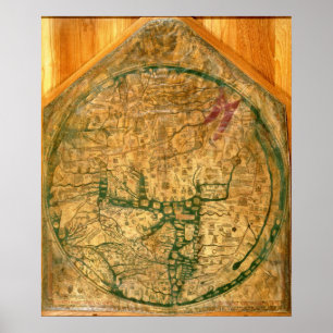 Mappa Mundi, c.1290 Poster