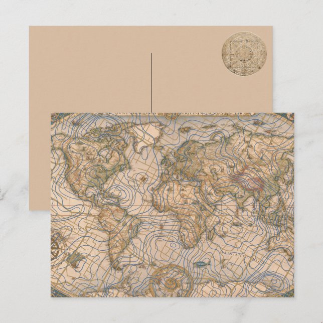 Mappa Mundi Holiday Postcard (Front/Back)