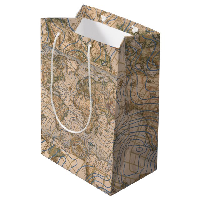 Mappa Mundi Medium Gift Bag (Back Angled)