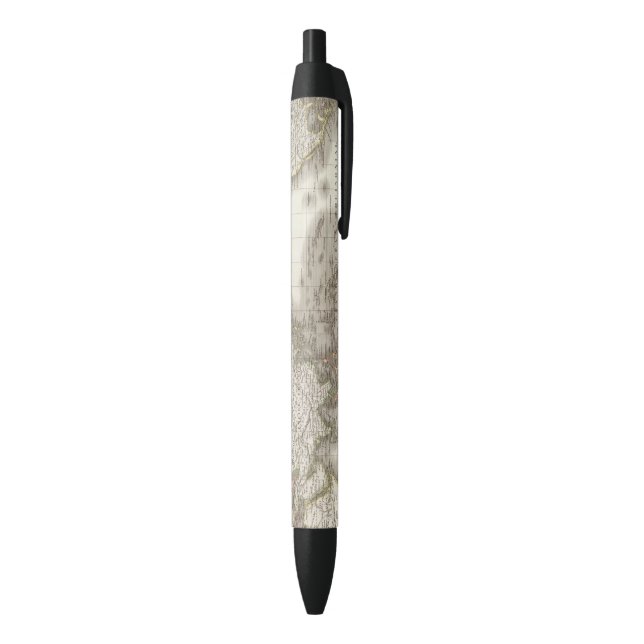 Mappemonde - Globe map Black Ink Pen (Bottom (Vertical))