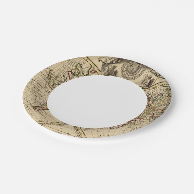 Mappemonde Paper Plate (Angled)