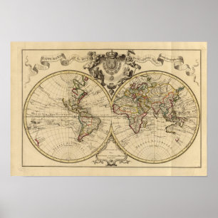 Mappemonde Poster