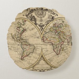 Mappemonde Round Cushion