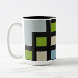 [mapper #3] Magutopian Modern Abstract Two-Tone Coffee Mug