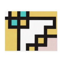 [mapper #4] Postcard Abstract Modern Retro