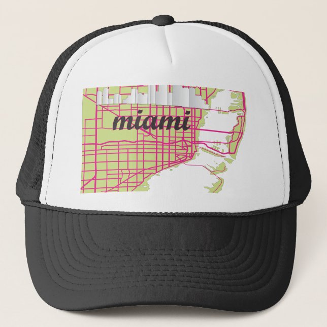 maps Miami Trucker Hat (Front)