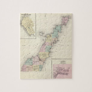 Maps of Door County, Sturgeon Bay and Jenny Jigsaw Puzzle