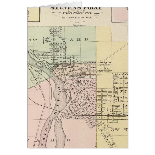 Maps of Stevens Point, Elroy and Wonewoc (Front)