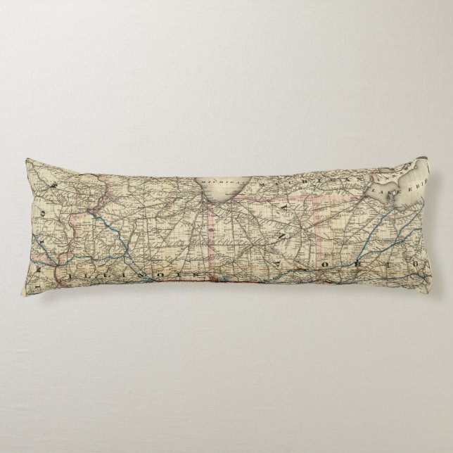 Maps showing the Indiana Body Cushion (Front)