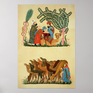 'Maqamat of Al-Hariri', engraved by Lestel Poster