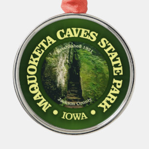 Maquoketa Caves SP Metal Ornament