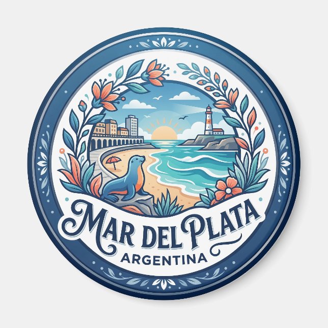 Mar del Plata Argentina Magnet (Front)