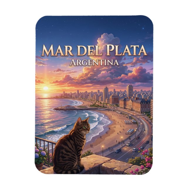 Mar del Plata Argentina Magnet (Vertical)
