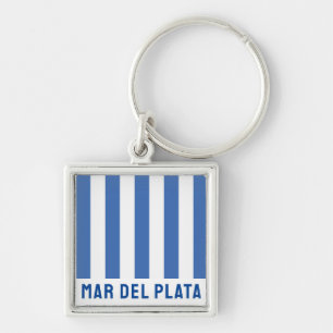 Mar del Plata (Flag), Argentina Key Ring